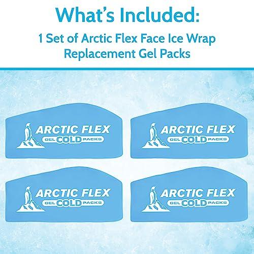 Arctic Flex Arctic Flex Gel Replacement Packs - Gel Ice Packs Reusable for Face Ice Brace - Hot and Cold Gel Ice Pack for Injuries, Pain Relief, Swelling - Flexible Therapy Compression Wrap - Athletic, Women, Men