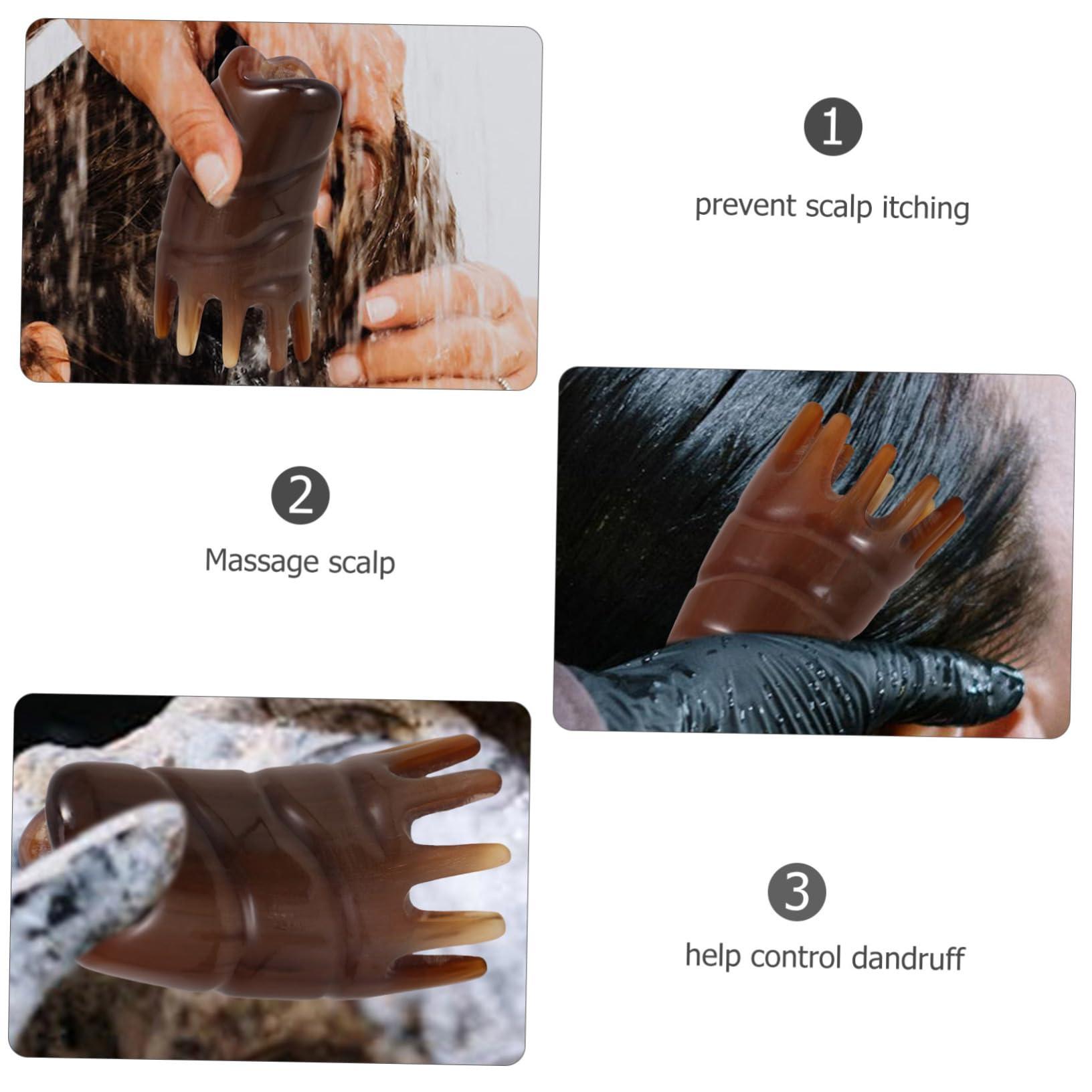 SEWOART SEWOART Bamboo Hair Washing Tool for Head Massage Scalp Massage Brush Massage Comb Scalp Portable Shampoo Brush Hair Cleansing Brush