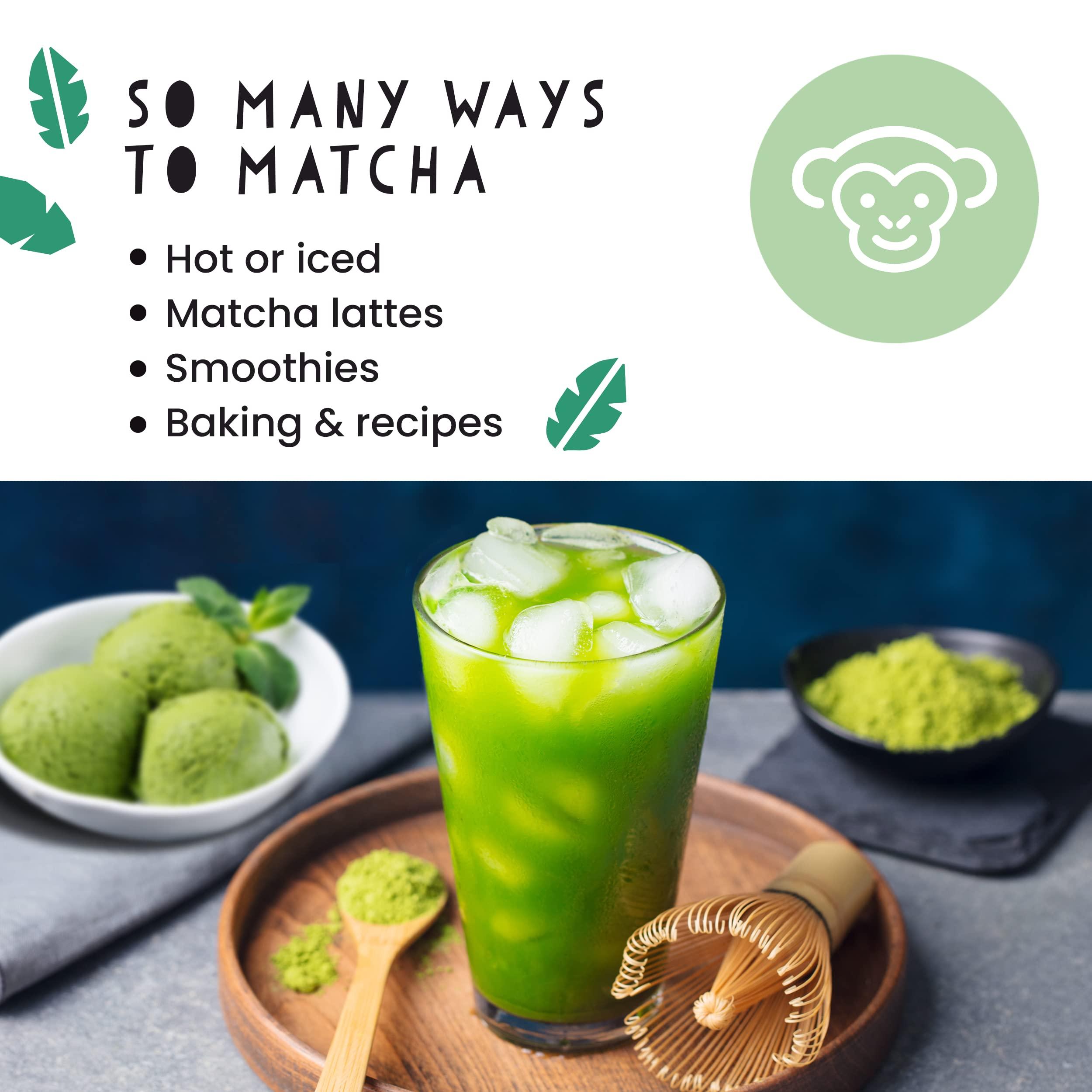 PureChimp Matcha Green Tea Powder - 1.75 Ounces (50g) of Ceremonial Grade Japanese Matcha for Baking, Lattes and Smoothies - Regular