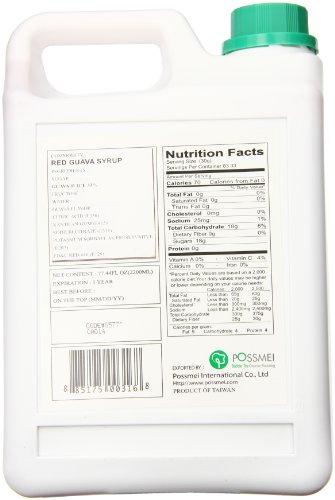 Possmei Possmei Flavored Syrup, Red Guava, 5.5 Pound