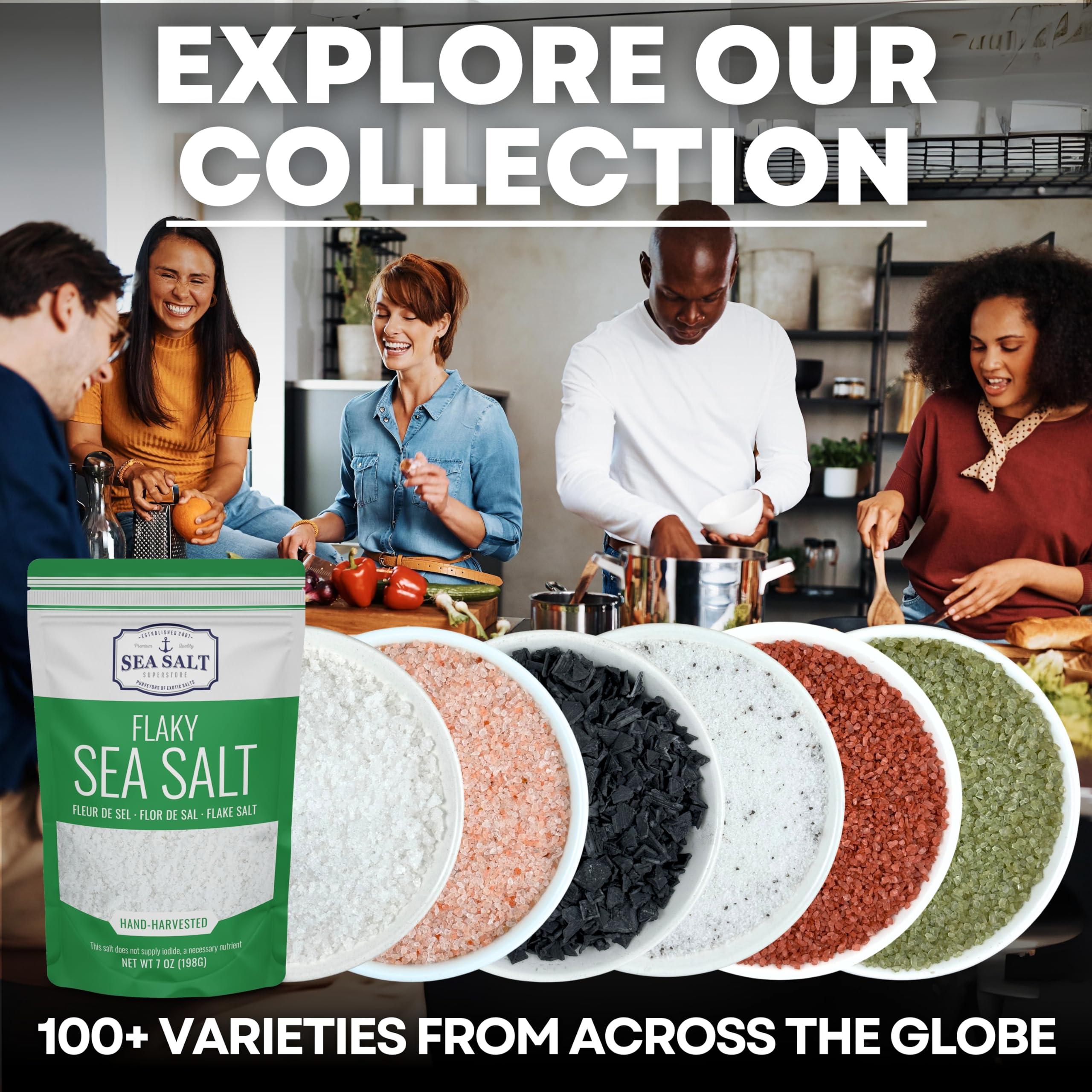 Sea Salt Superstore Pickling & Canning Salt, Pickling Salt & Curing Salt for Natural Preserving, Fine Sea Salt & Kosher Salt for Brining, Non-Iodized Salt, 30 oz Bag, Sea Salt Superstore