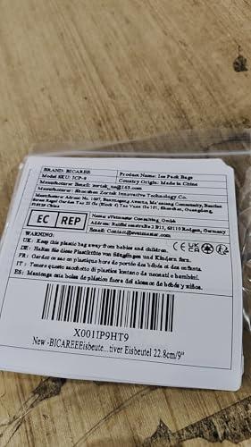 BICAREE BICAREE Ice Pack for Injuries Reusable, Ice Bags Hot Water Bag for Hot & Cold Therapy and Pain Relief with Cover, No-Leak Elastic Breathable Ice Bag, Size 9\"