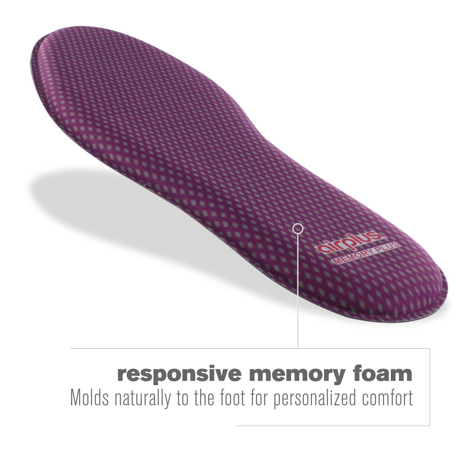 Airplus Airplus Memory Comfort Shoe Insoles With Memory Foam for Pressure Relief, Ideal For Men and Women