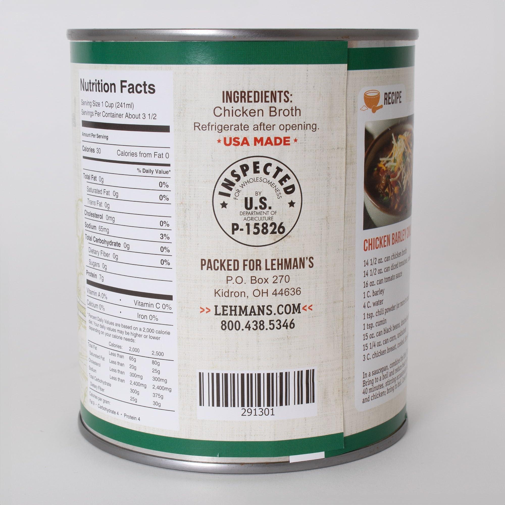 Lehman\'s Lehman\'s Canned Chicken Broth, One 27 ounce Can