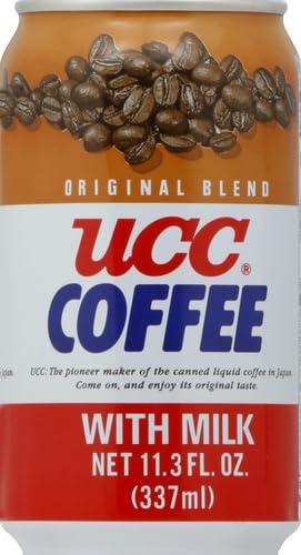 C&U UCC Original Blend Coffee With Milk, Ready To Drink Coffee, Imported from Japan, 11.3 oz (Pack of 1)