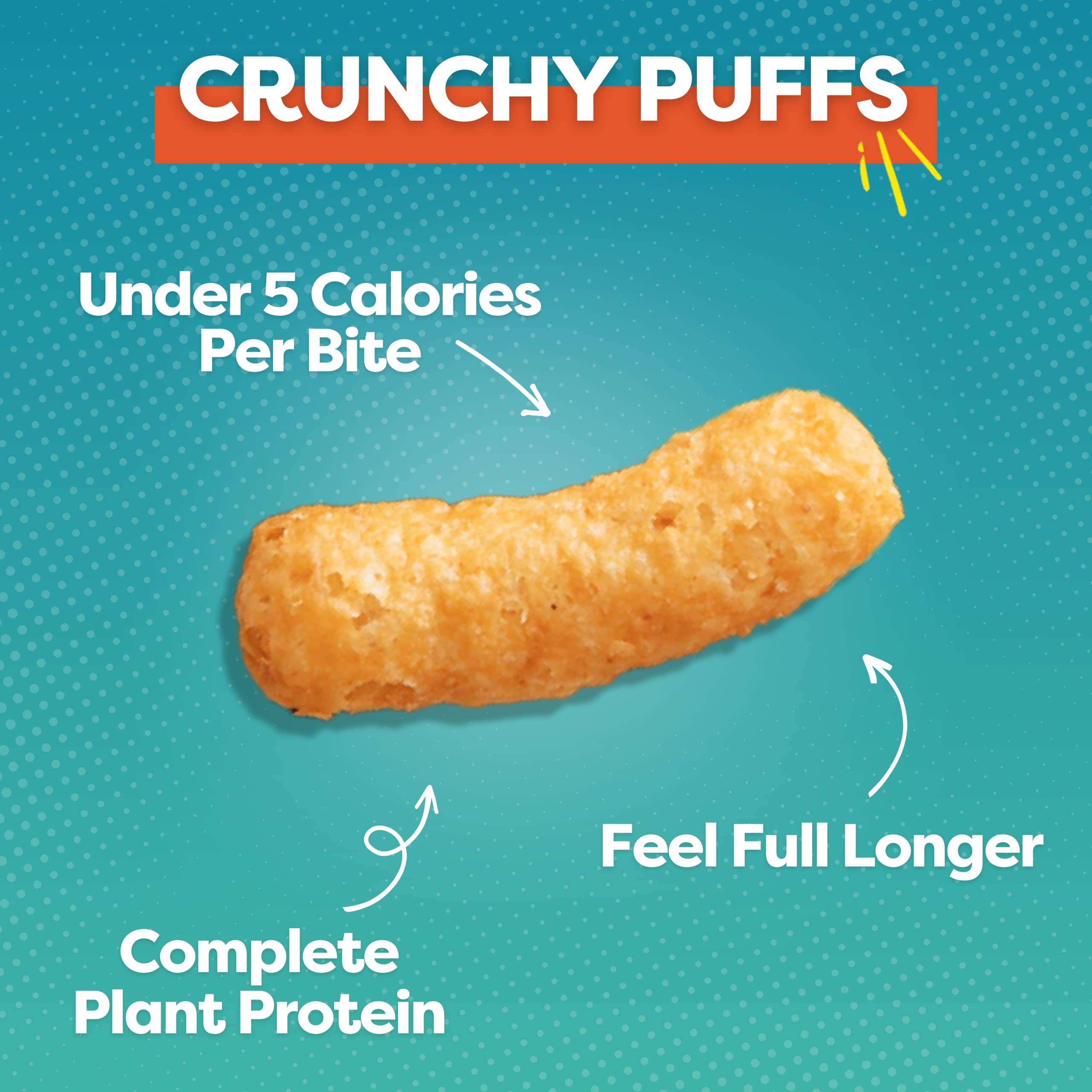P-Nuff Pnuff Crunch Peanut Butter Puffs - Healthy Snacks, Low Calorie Snacks, Gluten Free Snacks, Vegan, High Protein, Keto, Office Snacks, Low Sugar, as Seen on Shark Tank - Original, 1 Oz Bag (Pack of 12)