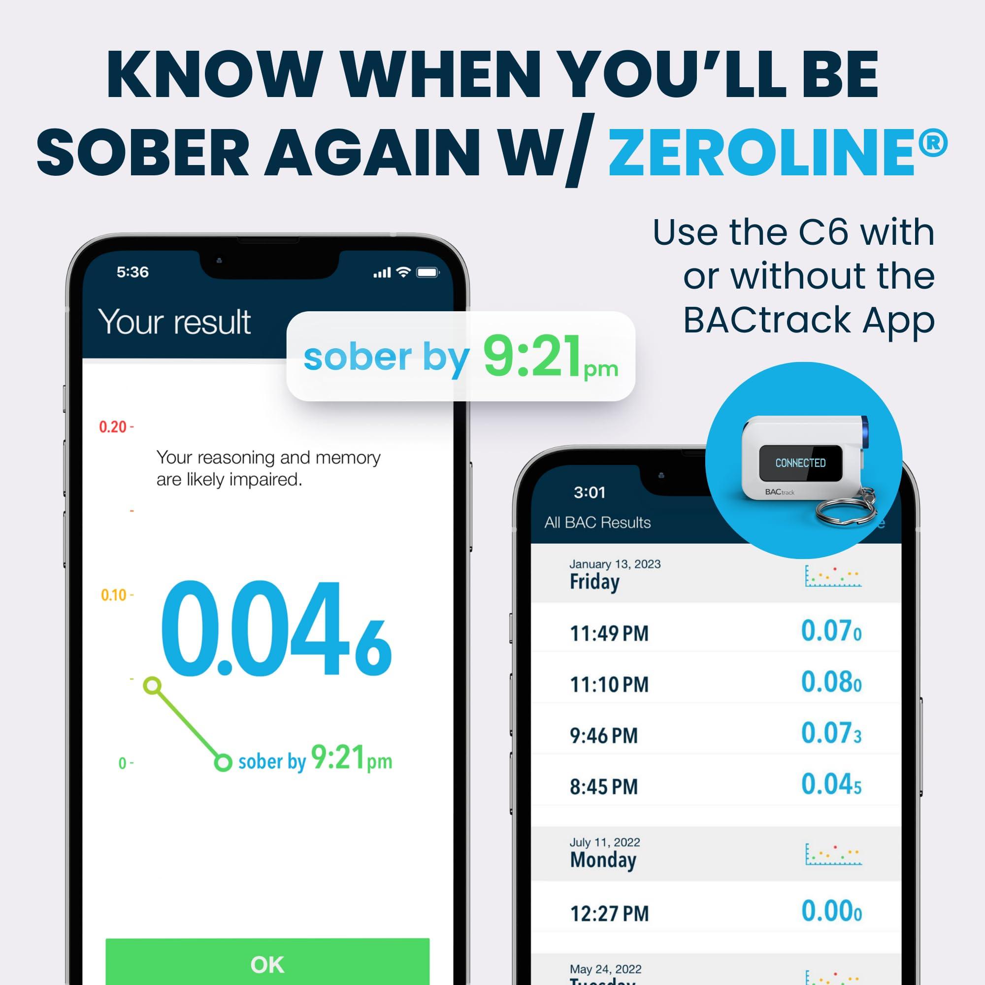 BACtrack BACtrack C6 Keychain Breathalyzer (2 Pack) | Professional-Grade Accuracy | Optional Smartphone Connectivity | Compatible w/Apple iPhone & Android Devices | Apple HealthKit Integration