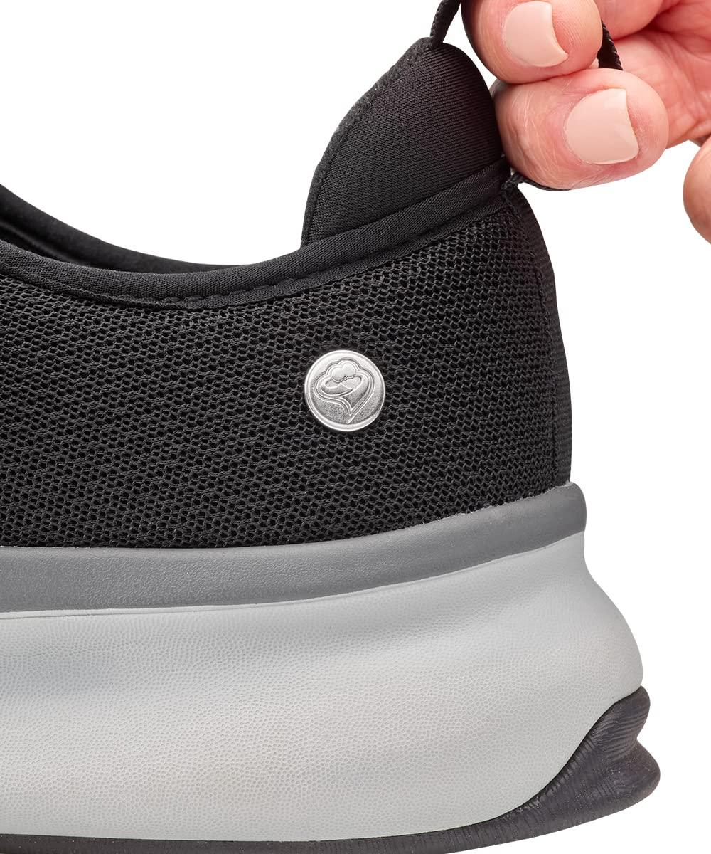 Silvert\'s Adaptive Clothing & Footwear Womens Extra Wide Comfort Shoes with Easy Closures for Adjustable Fit - Black 10