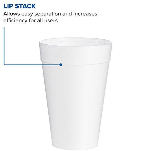 DART Dart 32TJ32 32 oz Foam Cup , White, 6.6\", 500 Count (Pack of 1)