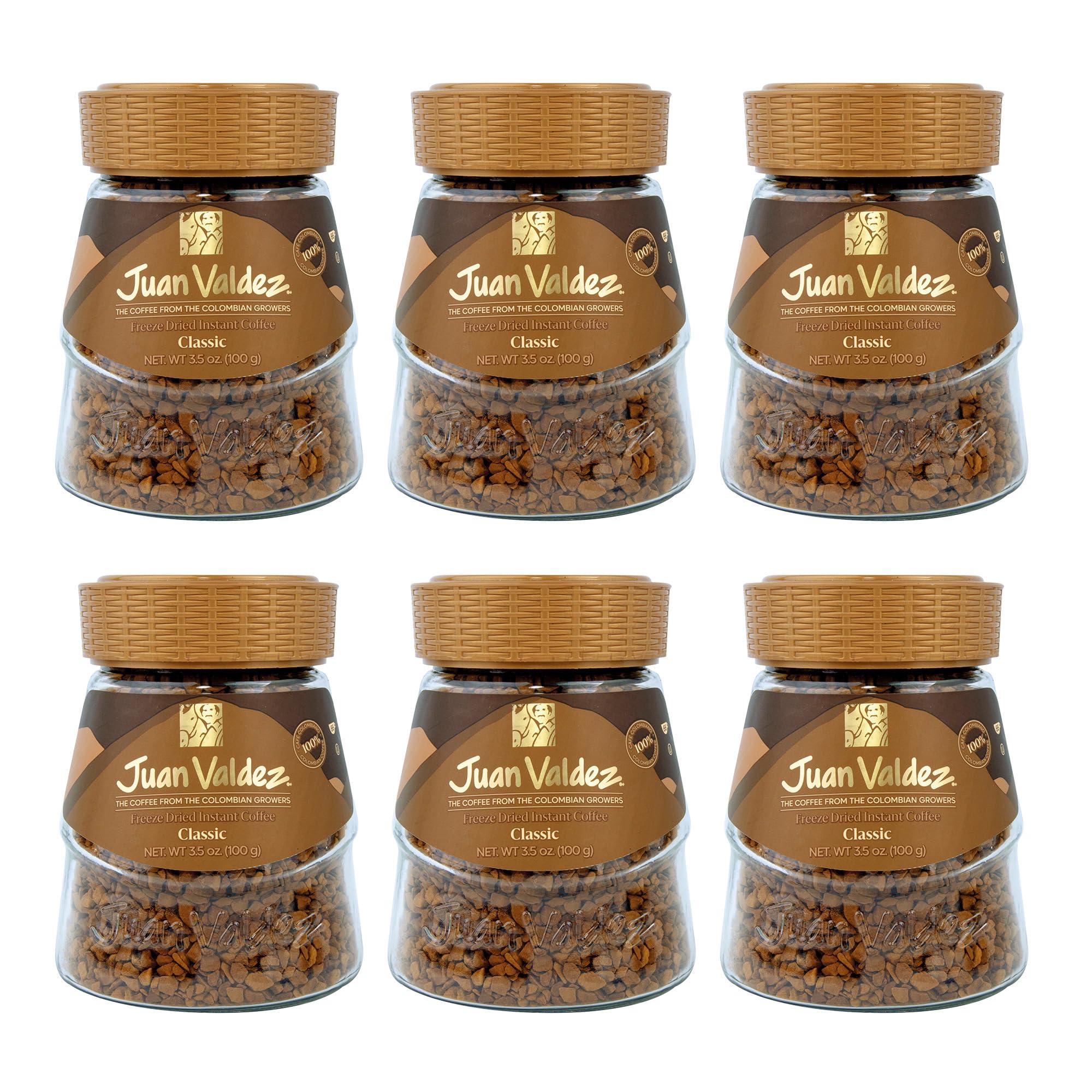 Juan Valdez 6 PACK Juan Valdez Freeze Dried Colombian Coffee / Cafe Colombia