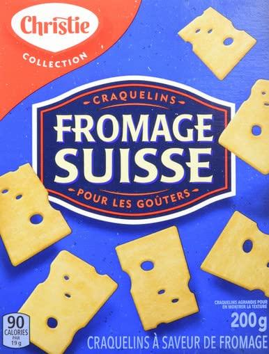 Christie Christie Swiss Cheese Crackers, 200g/7.1oz., 6ct, {Imported from Canada}