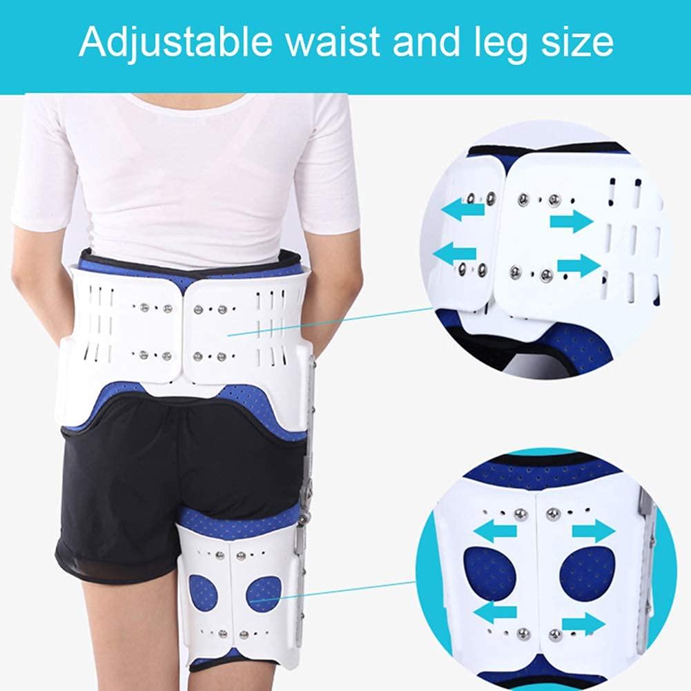 XJZHANG XJZHANG Adjustable Hip Joint Brace,Hip Thigh Dislocation Hip Abduction Orthosis Fixed Hinge Lumbar Leg Support Brace Femoral Injury Postoperative Rehabilitation