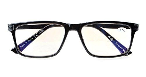 Eyekepper Eyekepper Computer Readers Quality TR90 Frame Spring Hinges Computer Reading Glasses Black +1.75