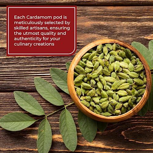 Spicy World Spicy World Green Cardamom Pods 3.5 Oz - As Seen on Tik Tok - Premium Quality Whole Green Cardamom Pods | Vegan | Large | Aromatic Cardamon