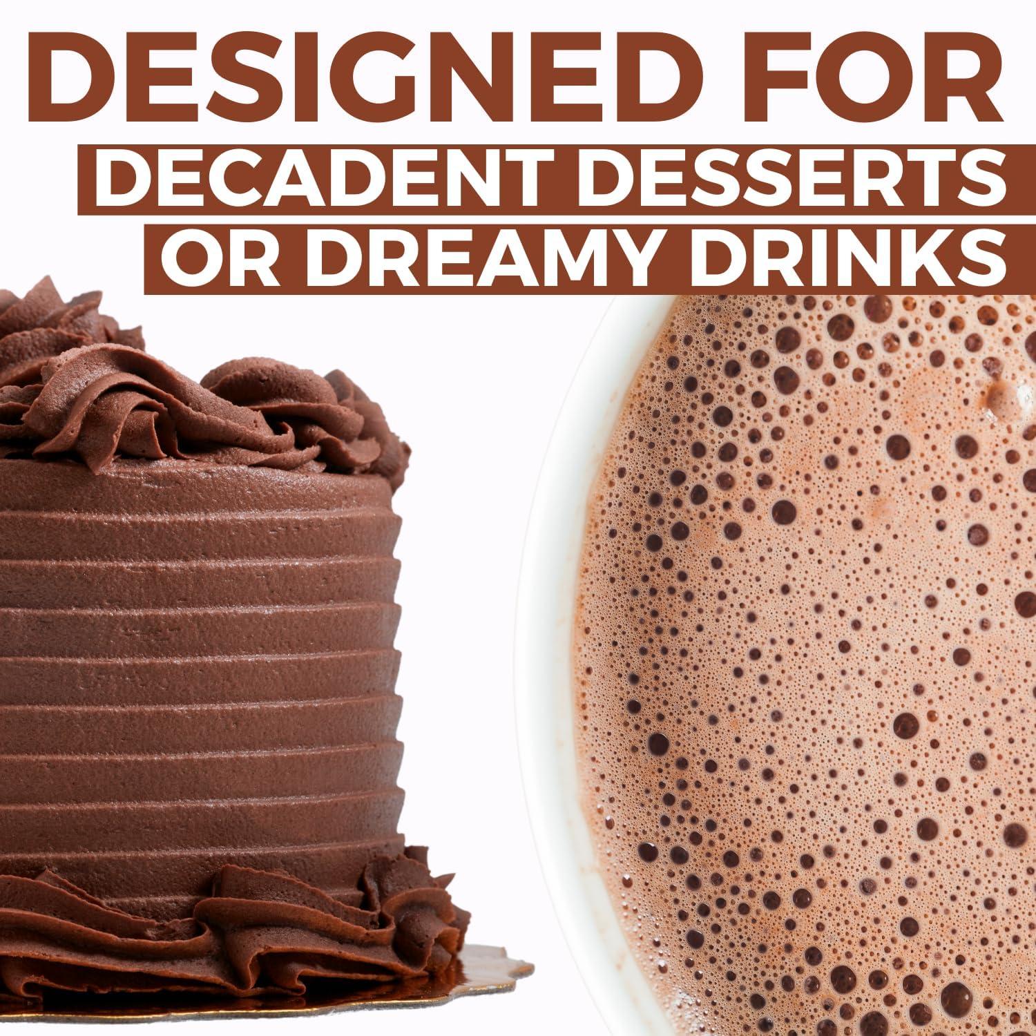 MODERN MOUNTAIN Cocoa Powder (8 oz) Dutch Processed Cocoa Powder, Unsweetened, Extra Rich Cocoa Flavor, 22-24% Fat, Premium Culinary Grade, Non-GMO Sourced, Fair Trade Certified, Perfect Cocoa for Baking and Cooking