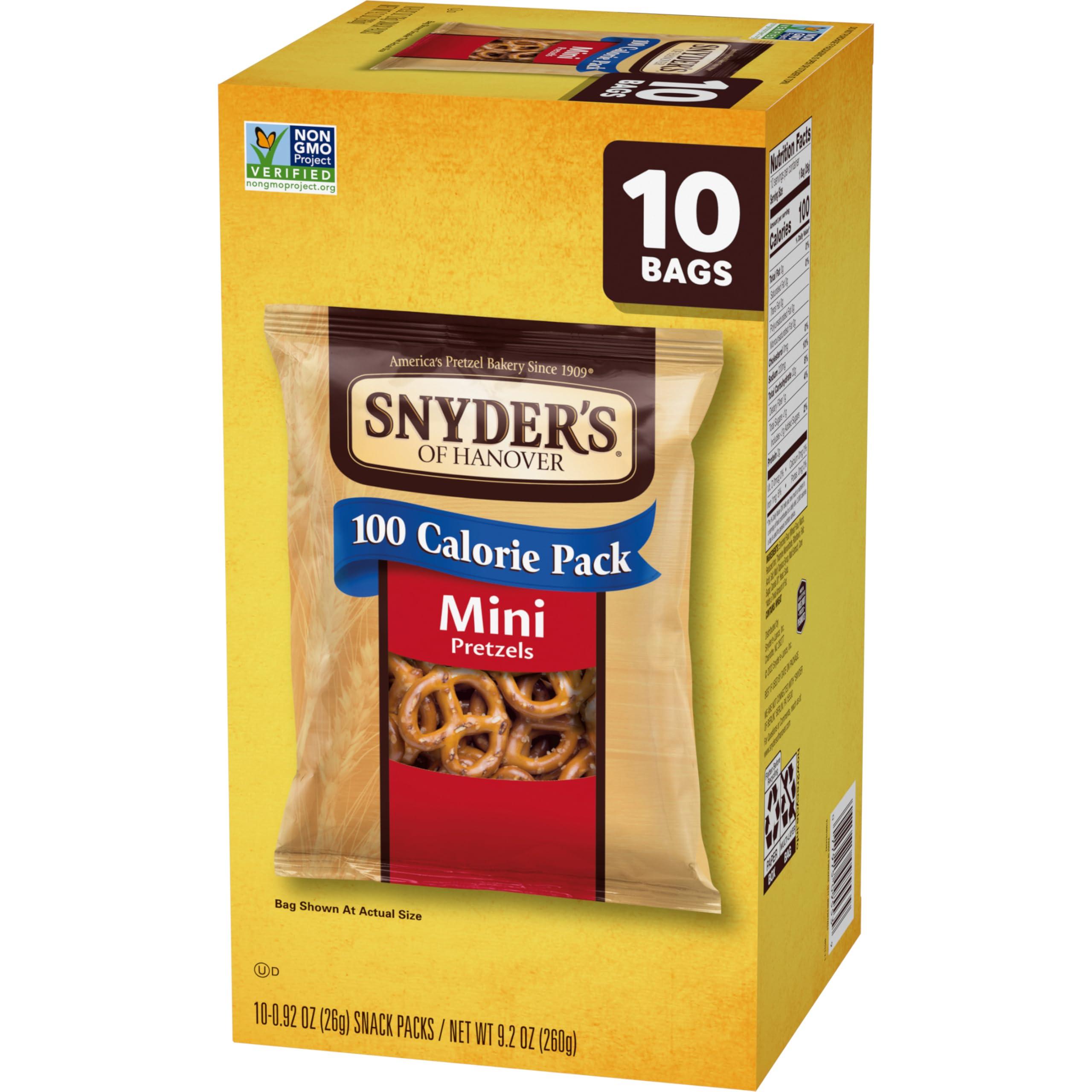 Snyder's of Hanover Snyder\'s of Hanover, 100 Calorie Mini Pretzels, Individual Packs, 10 Ct (pack of 1)