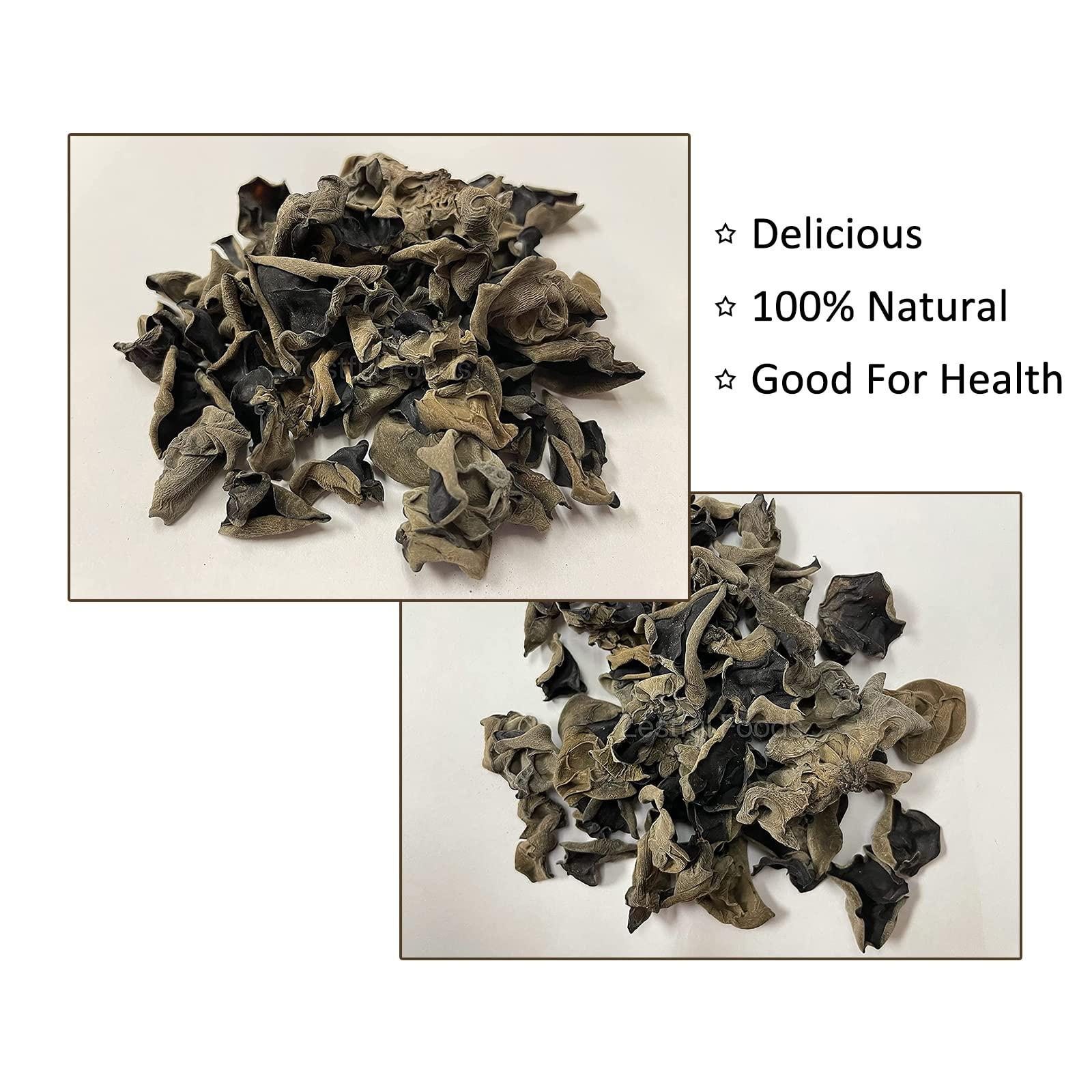 Zestful Foods Zestful Foods Premium Dried Black Fungus Dried Wooder Mushroom(black fungus mushroom) All Natural,Gluten-Free 8 Oz.