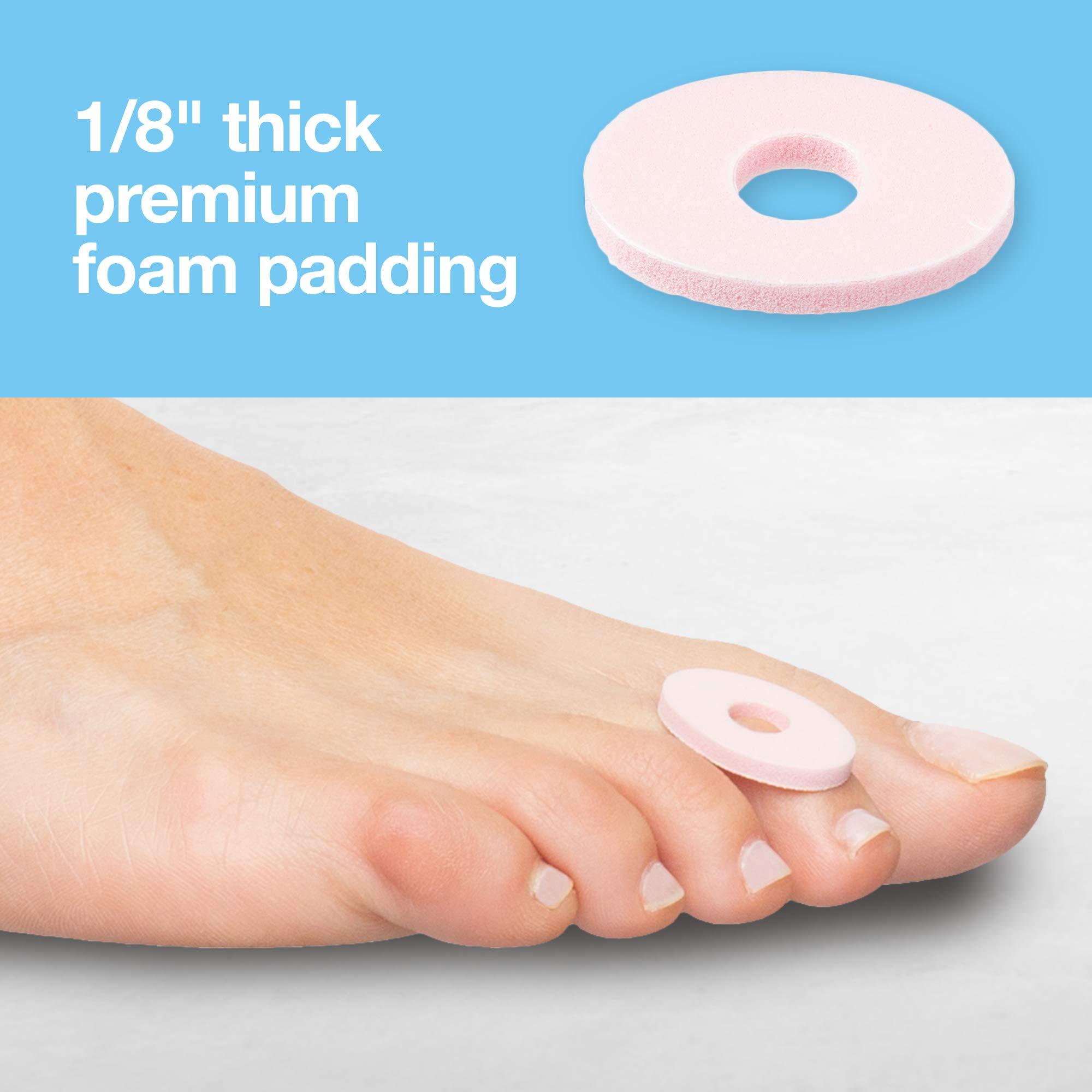 ZenToes ZenToes Corn Cushions for Toes and Feet, Protect Sore Spots with Foam Padding, Reduce Pain, Pressure and Friction from Shoes, Long Lasting Water-Resistant Self-Stick Adhesive Pads (72 Count)