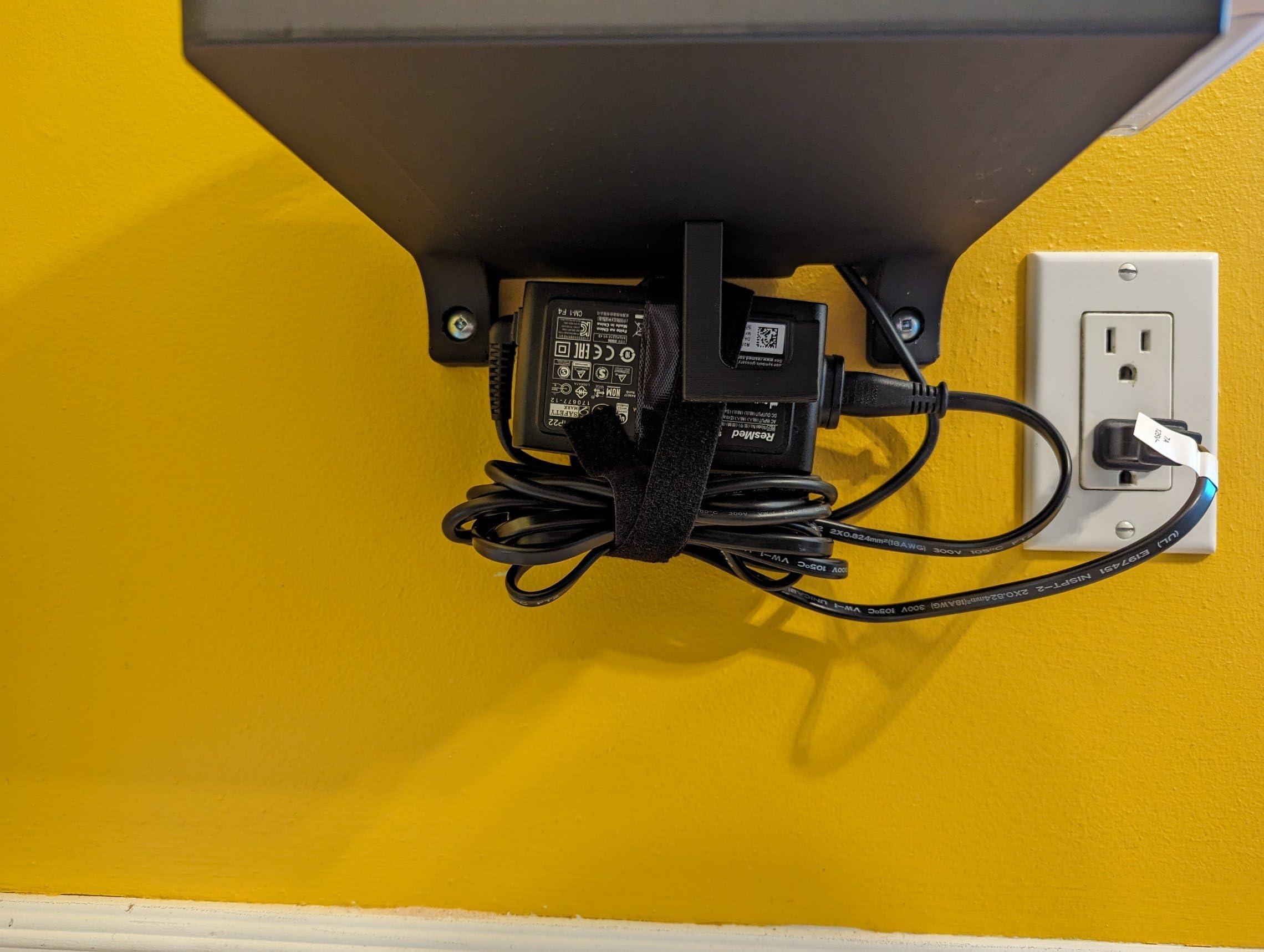 Galeith Galeith Upgraded CPAP Wall Mount Shelf Kit for AirSense 10 with Mask Hook & Hose Hanger & Bottom Hooks, Save Space, Avoids Hose Tangle, Easy Installation Black