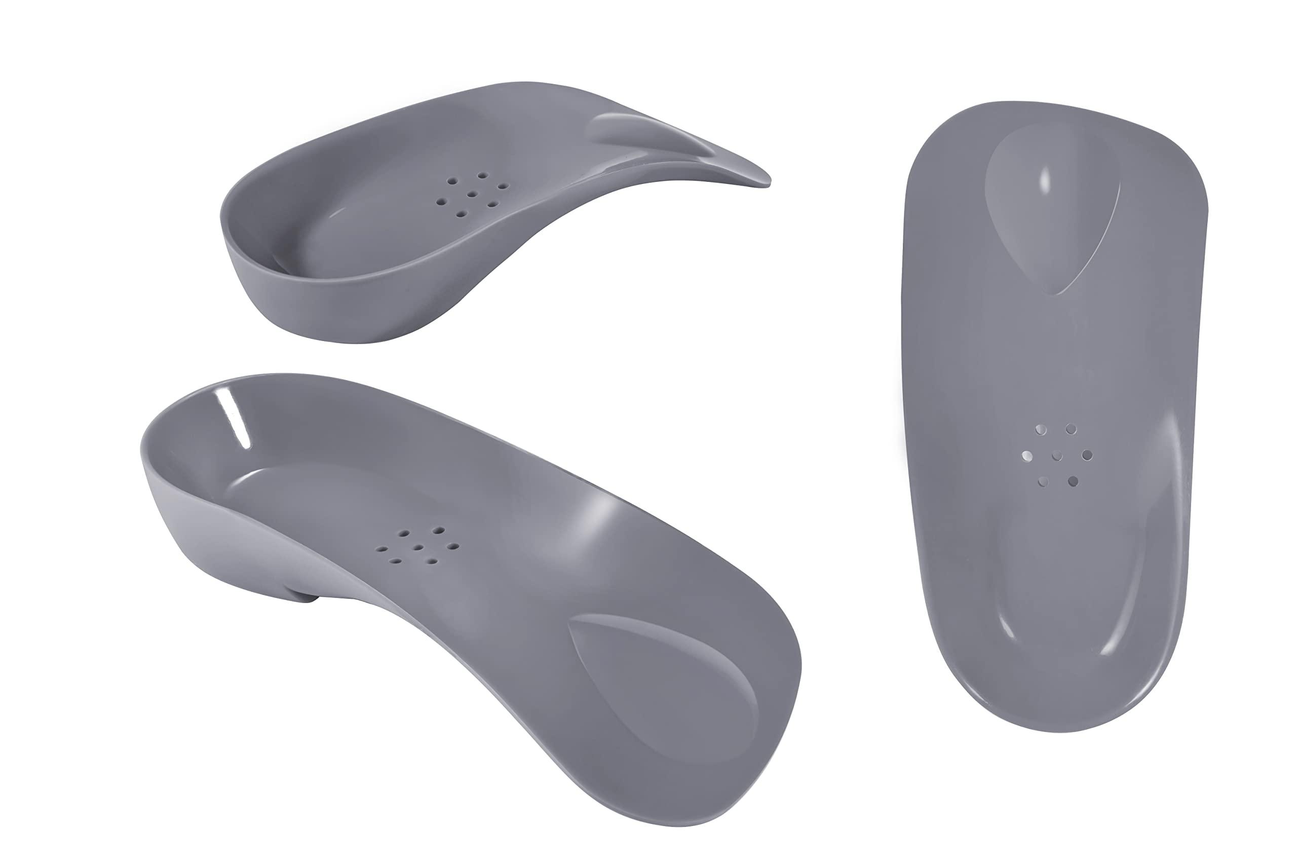 FiotSkep FiotSkep 3/4 Original High Arch Inserts Firm Orthotics for Plantar Fasciitis Flat Feet Over-Pronation, Comfort Metatarsal Pad Support Insoles Relief Heel Spur Pain