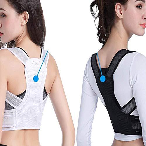 Wyyggnb Wyyggnb Back Posture Corrector, Adult Kyphosis Correction Belt Children Students Adolescents Male and Female Hunchback Correction Thin Section (Color : Black, Size : S)