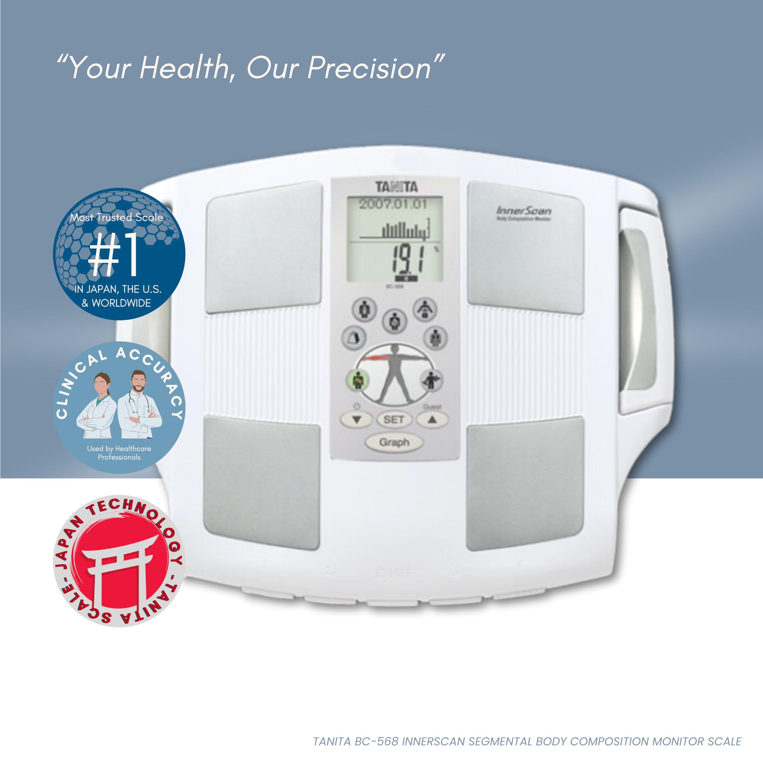TANITA Tanita BC-568 InBody Digital Scale - Japan Technology Segmental Body Composition Analyzer with Smart BMI, Fat, Muscle Mass Measurement, and Nutrition Tracking - FDA Cleared, HSA/FSA Eligible