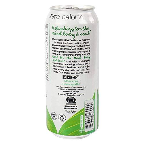 Steaz Steaz - Zero Calorie Iced Green Tea Raspberry - 16 fl. oz.