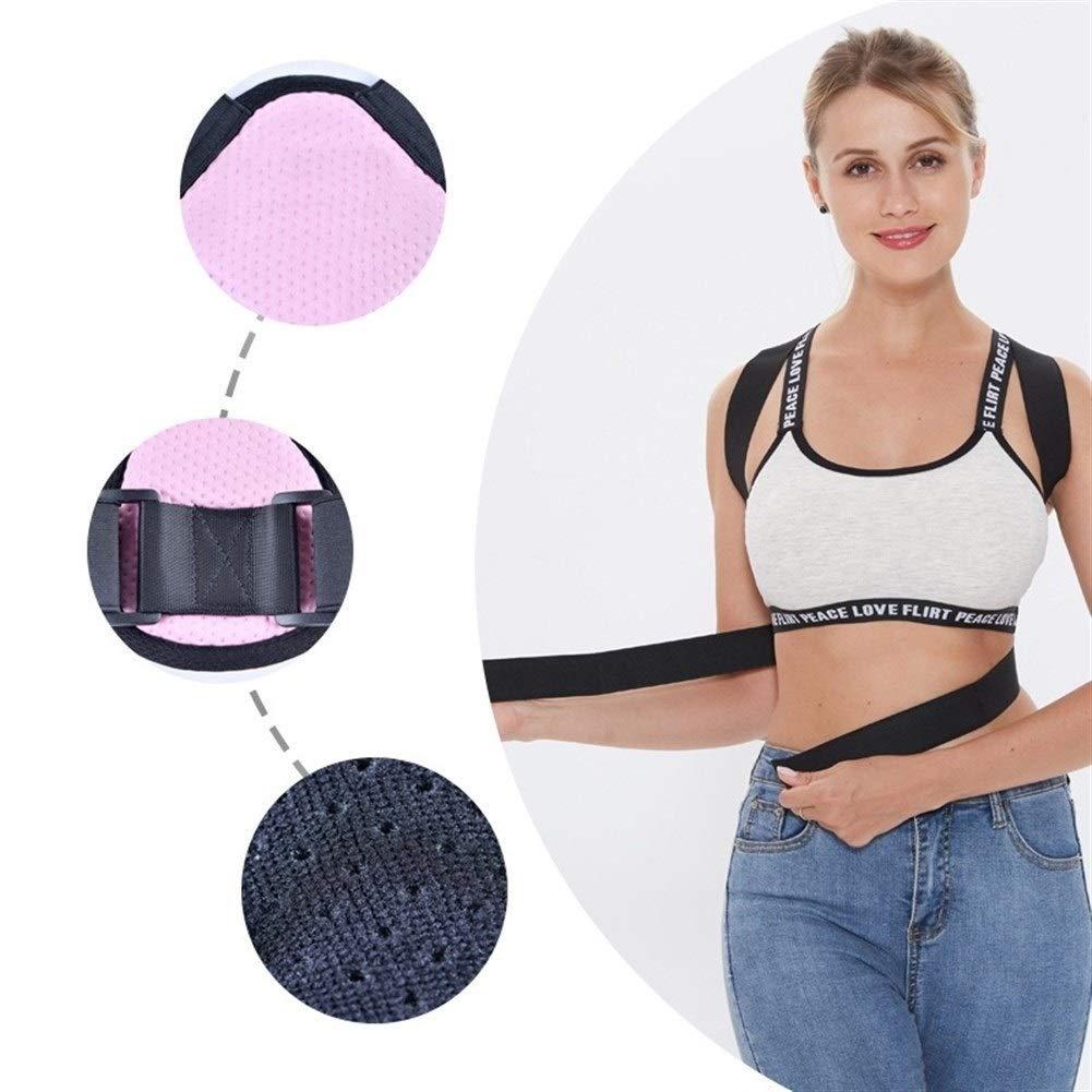 SADDPA DSMYYXGS Back Posture Corrector Women Men Prevent Slouching Relieve Pain Posture Straps, Clavicle Support Brace Back Pain (Color : C, Size : XXX-Large)