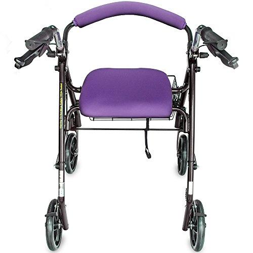 Top Glides Top Glides "Playful Purple" Universal Rollator Walker Seat and Backrest Covers (Purple)