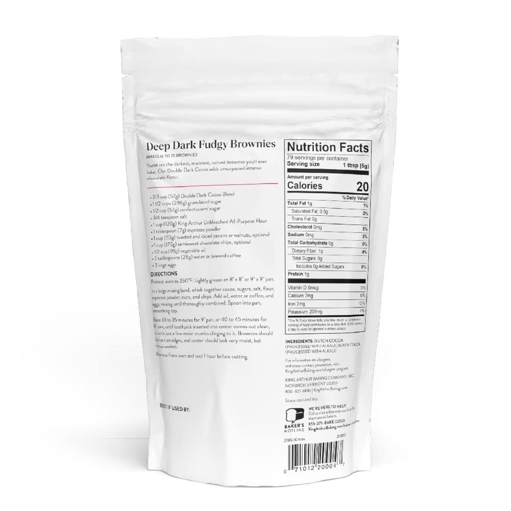 King Arthur King Arthur Double Dark Cocoa Powder Blend, Perfect for Baking, 14oz