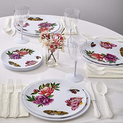 Silver Spoons Silver Spoons Plastic Party Dessert Plates | 20 PC – 7.5, Deep Pink (2082)