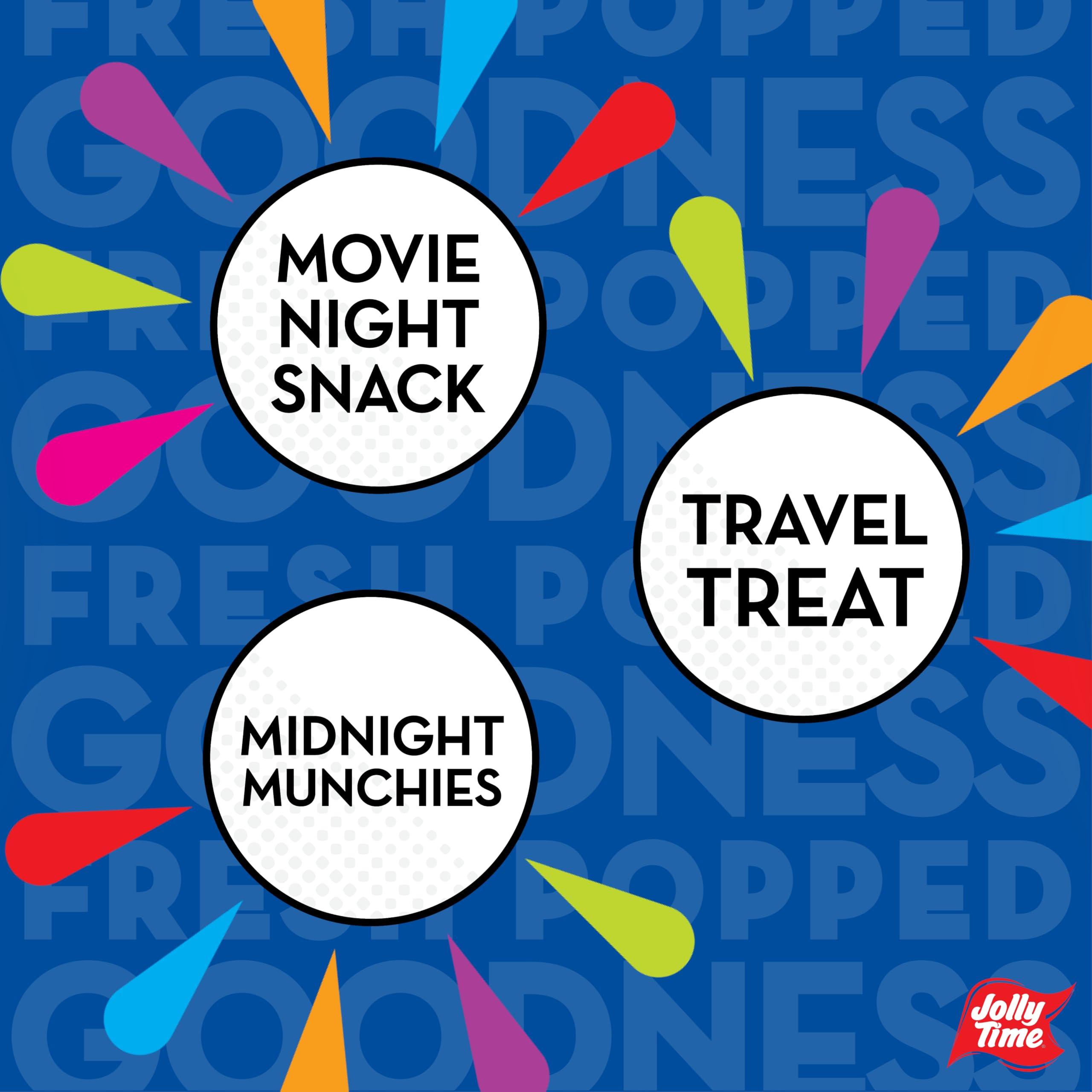 Jolly Time Jolly Time The Big Cheez, Cheddar Cheese Microwave Popcorn, 3.2oz Sharing Bag, 3 Bags Per Carton (The Big Cheez, 3.2 Ounce (Pack of 12))