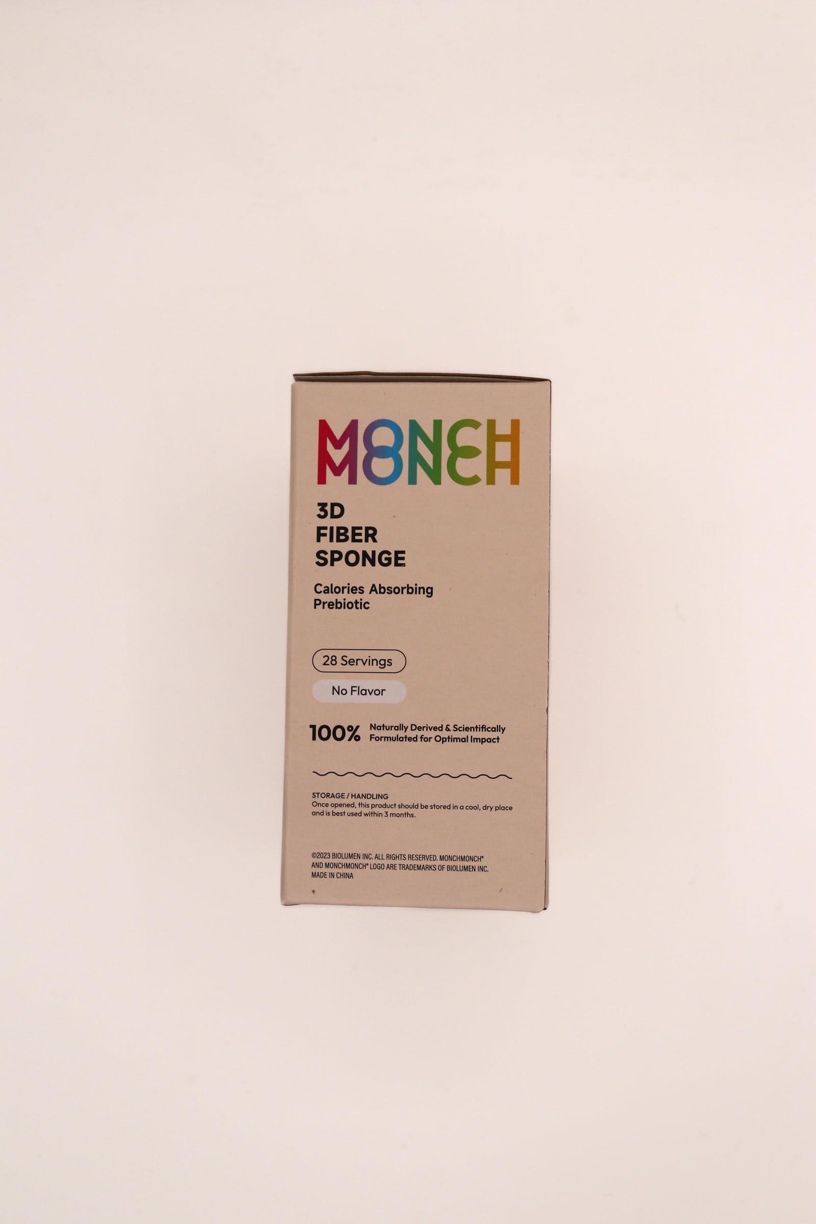 Monch Monch Monch Monch 3D Fiber Sponge Forest Berry with Natural BlackBerry Flavoring - 28 or 60 Servings (Two Week Supply, Original)