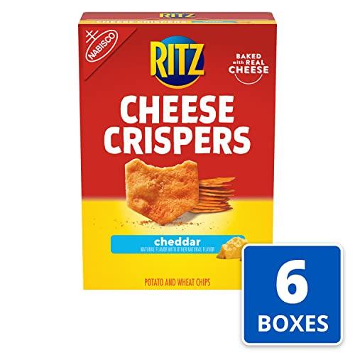 Ritz Ritz Crispers Cheddar Chips, Cheese, 6 Count (Pack of 1)