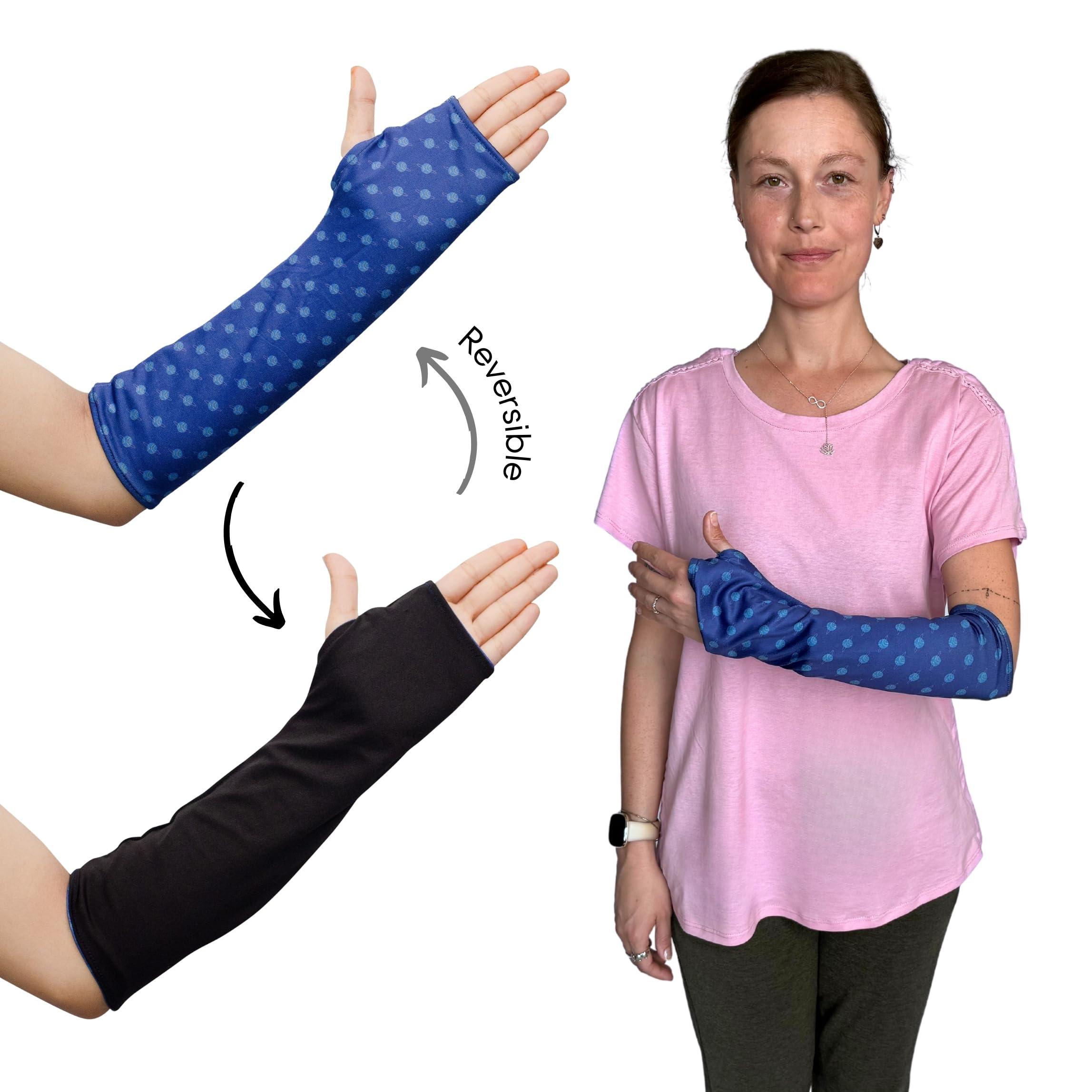 Inspired Comforts Inspired Comforts Reversible Arm Cast Cover - Washable, Stylish, Elastic Fit Planets Patterns_L
