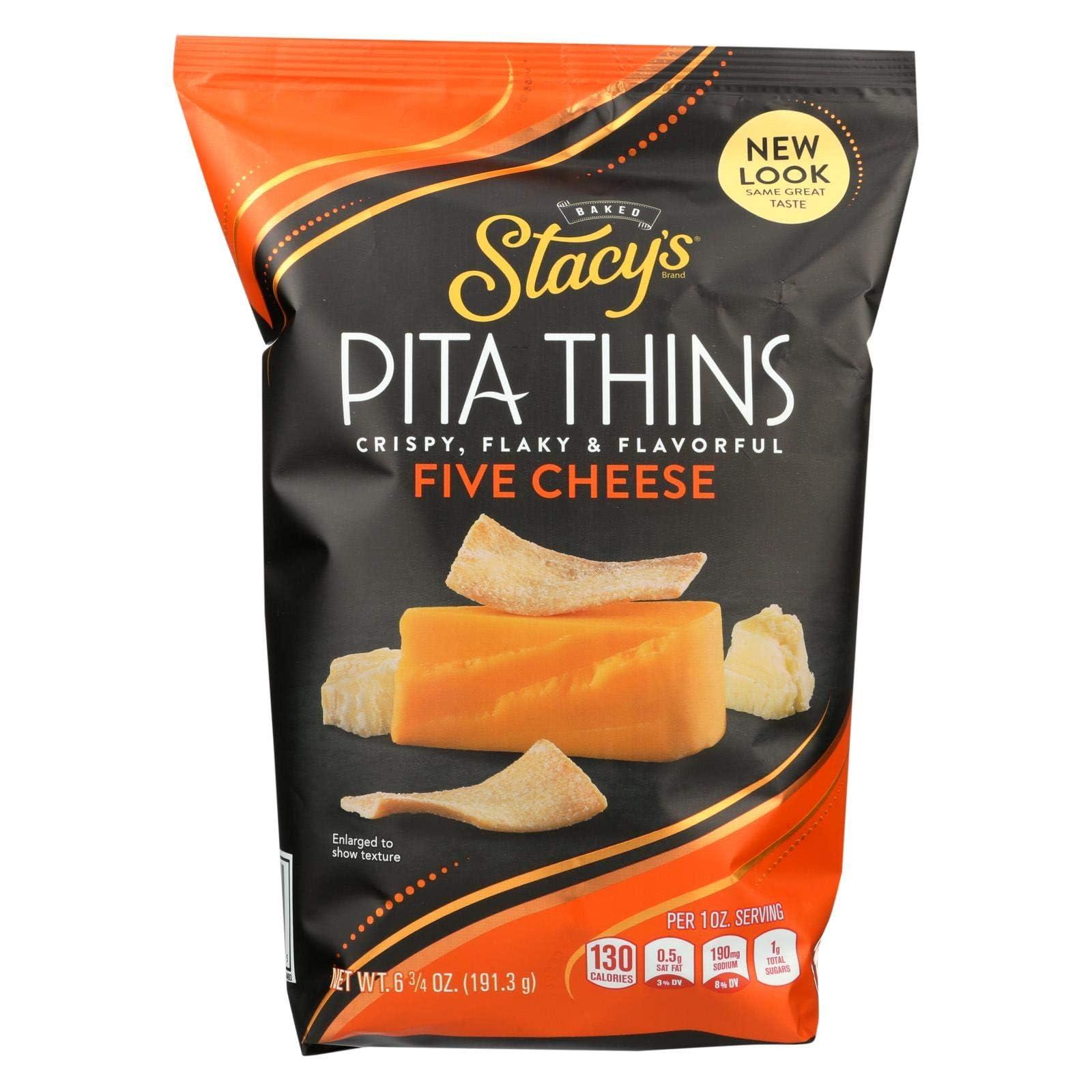 Stacy\'s Stacy\'S Pita Chips, Pita Crisps; C\'Est La Cheese, Pack of 8, Size - 6.75 OZ, Quantity - 1 Case