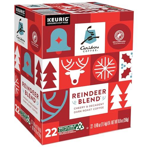 Caribou Coffee Caribou Coffee Reindeer Blend, Single-Serve Keurig K-Cup Pods, Dark Roast Coffee Pods, 88 Count