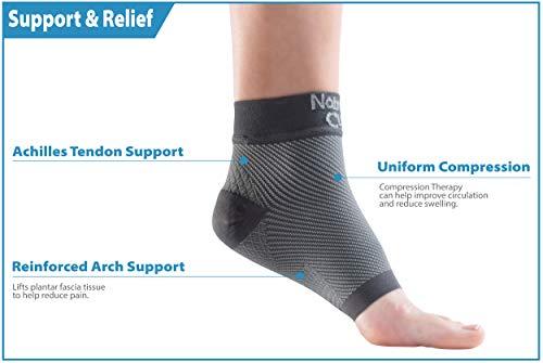 NatraCure NatraCure Plantar Fasciitis Socks - Compression Foot, Ankle, Heel Sleeves - (Size: Medium)