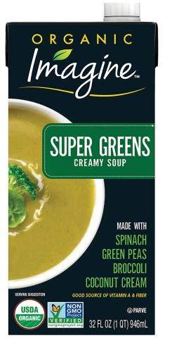 Imagine Organic Soup Imagine Organic Soup Variety Pack: Super Greens, Sweet Pea, Creamy Garden Tomato, Creamy Butternut Squash, 32 ounce (Pack of 4)