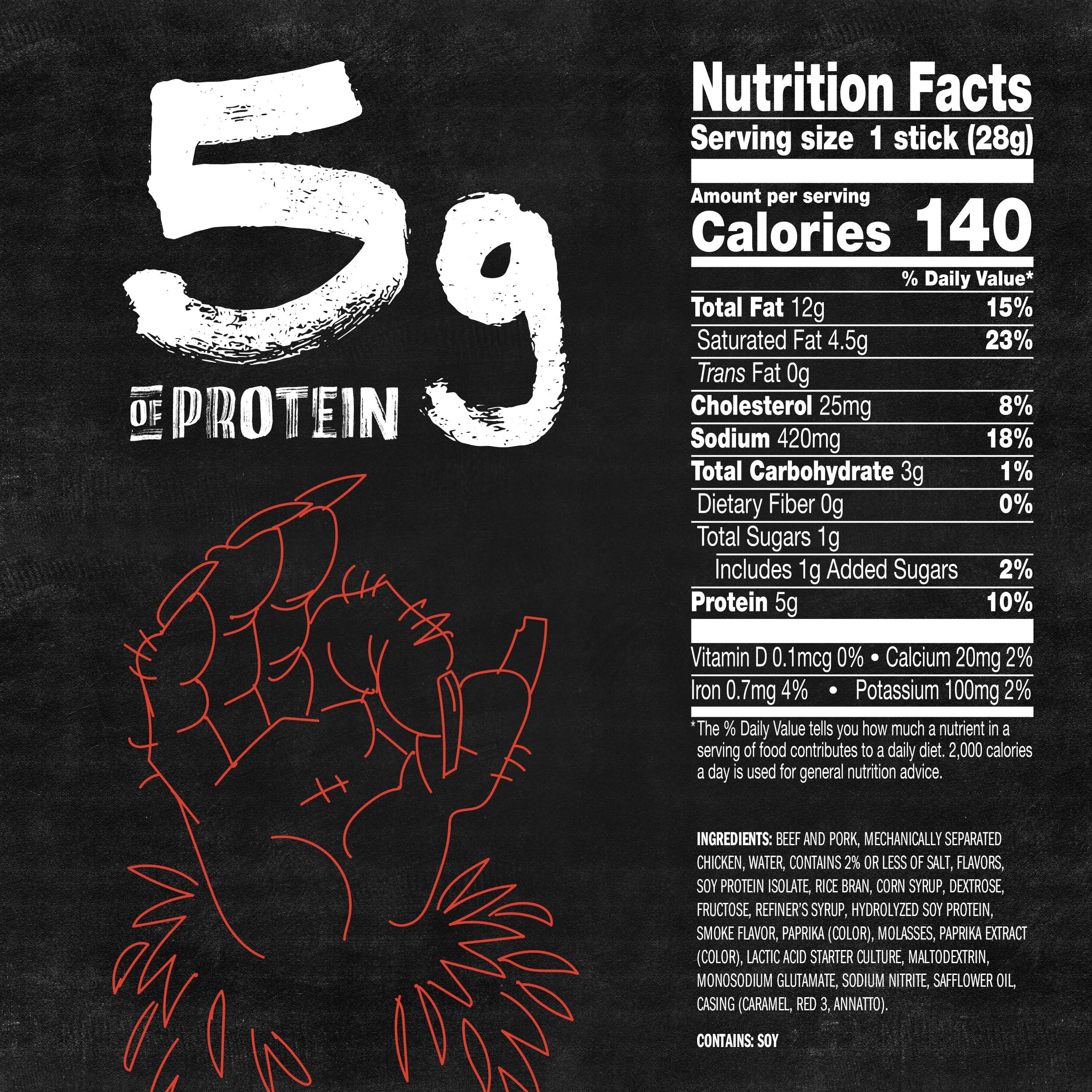 Jack Link\'s Jack Link\'s Wild Beef Sticks Variety Pack -- (10) Original & (10) Teriyaki Protein Snack, Idividually Wrapped, No Added MSG -- 1 Oz. (20 Count)