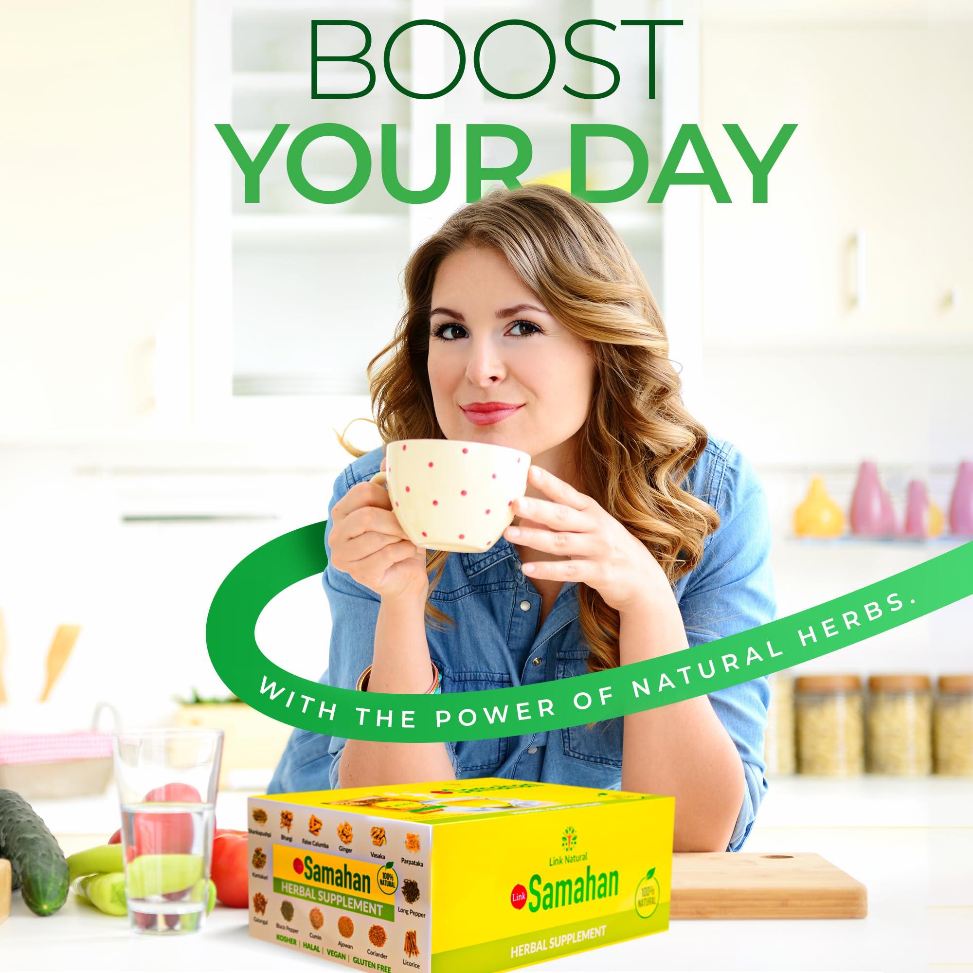 Link Natural Products Pvt Ltd Samahan Tea bags 60 Tea Bags, Link Natural link saman, samahan tea, sri Lanka