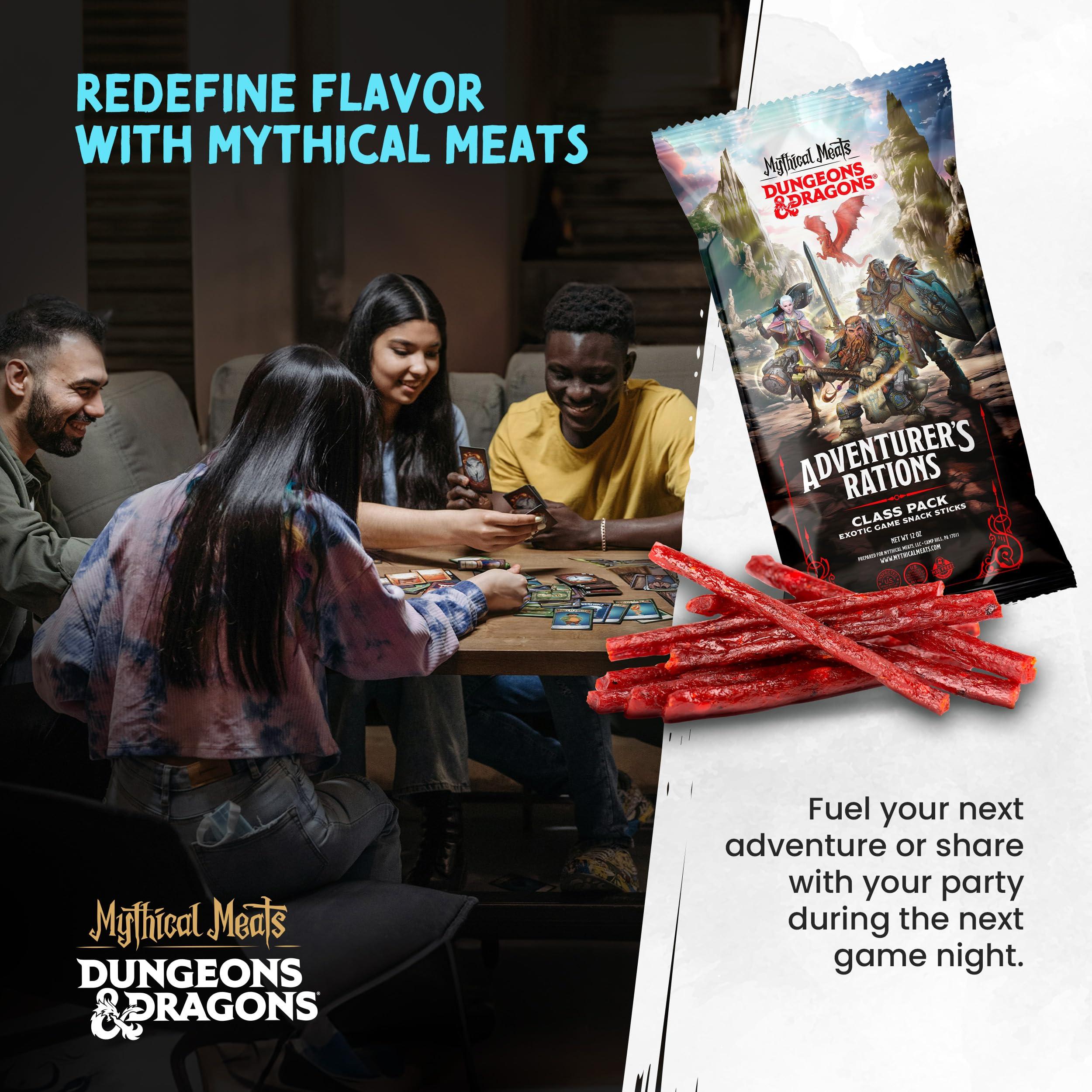 Mythical Meats Mythical Meats Dungeons & Dragons Jerky Stick Variety Pack - 12 Jerky Sticks - MSG Free