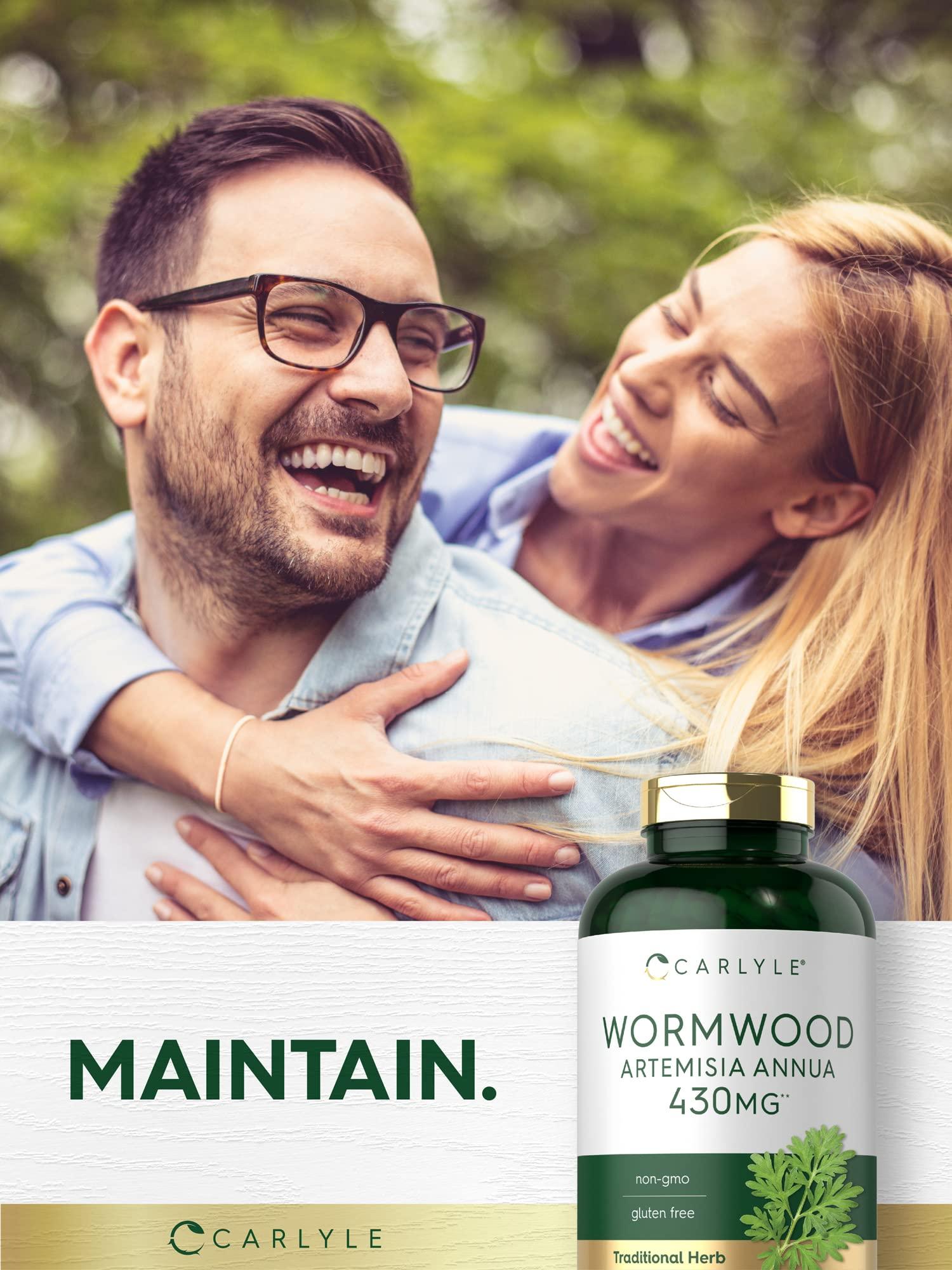 Carlyle Carlyle Wormwood Capsules 430mg | Artemisia Annua Herb | 200 Count | Non-GMO & Gluten Free Supplement