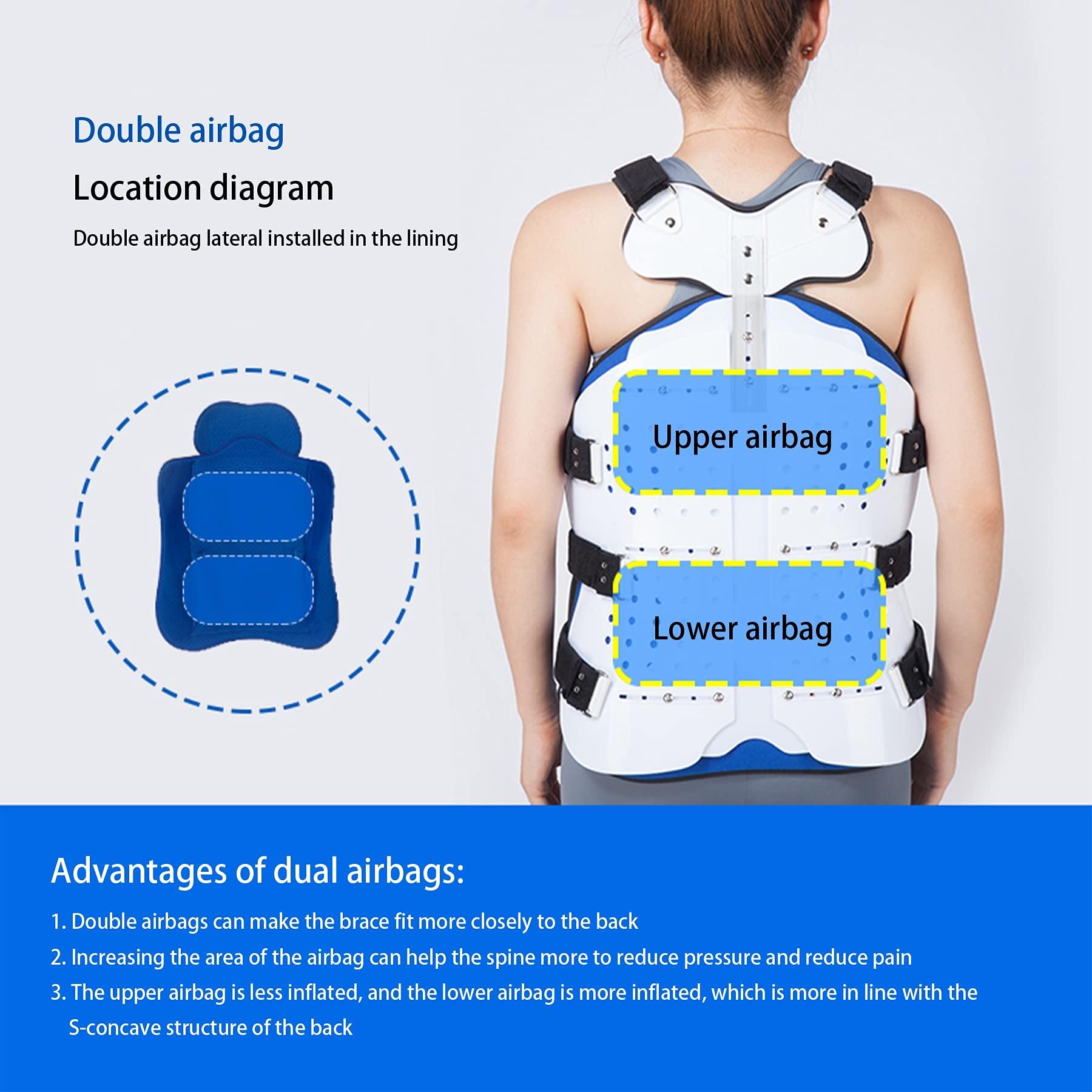 WILLQ WILLQ Thoracic Orthosis Lumbar Back Correction Bracket Fracture Restoration of Fixed Protection Stabilizer Prevent Thoracic Lumbar Spine Flexion Disc Injury Compression Fractures