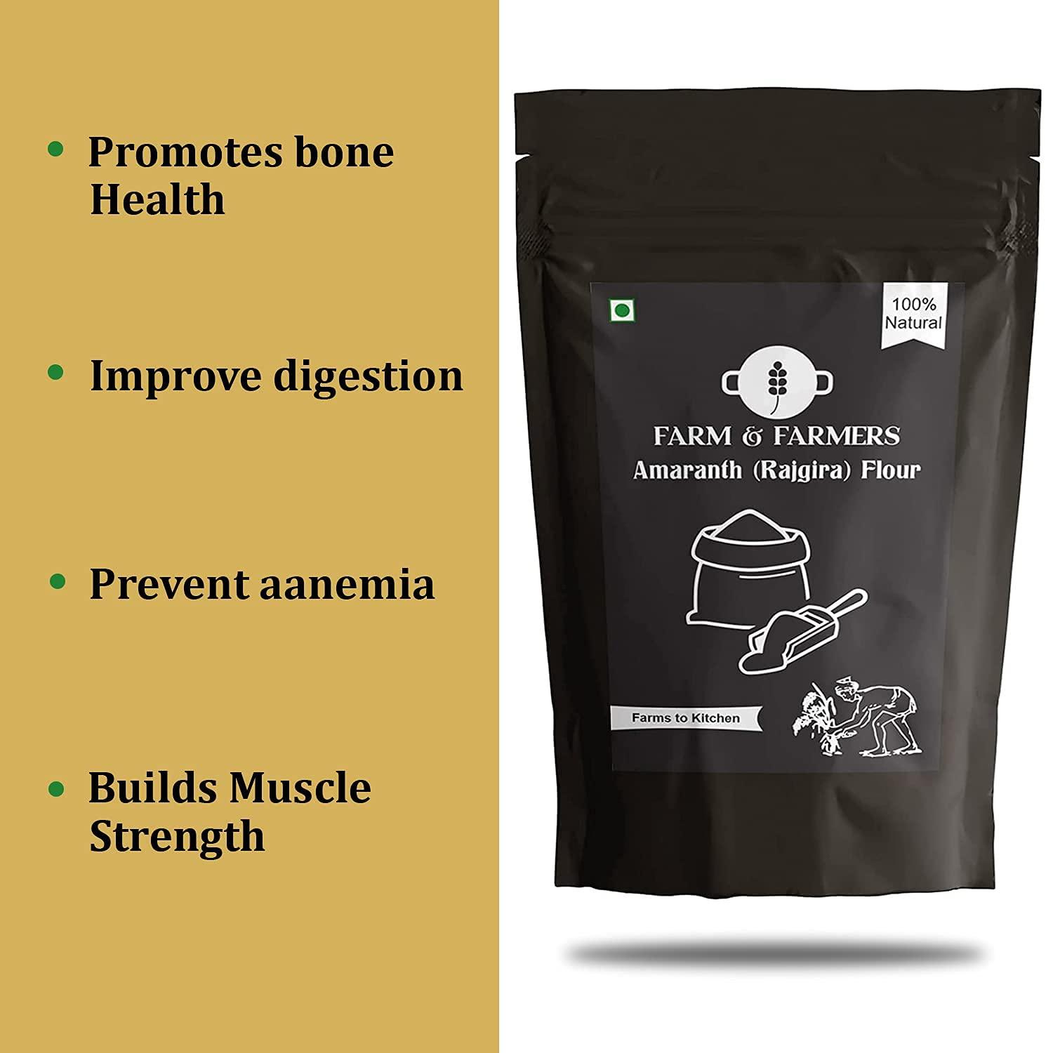 FARM AND FARMERS Farm and Farmers Amaranth Flour Rajgira Atta -400gm