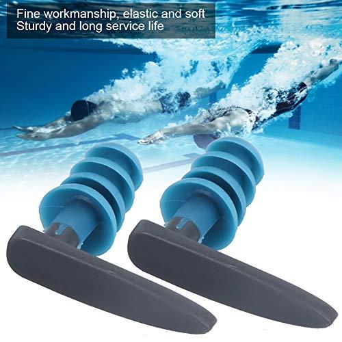 HERCHR HERCHR Swimming Ear Plugs, Waterproof Silicone Swimming Earplugs with Case Package for Swimming Showering Bathing Surfing