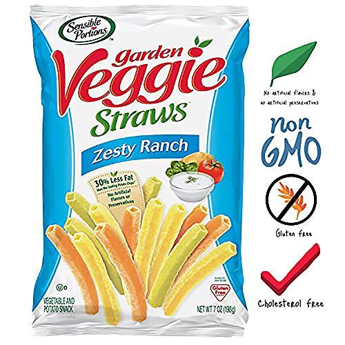 Sensible Portions Sensible Portions Garden Veggie Straws, Zesty Ranch, 7 Oz (Pack of 6)