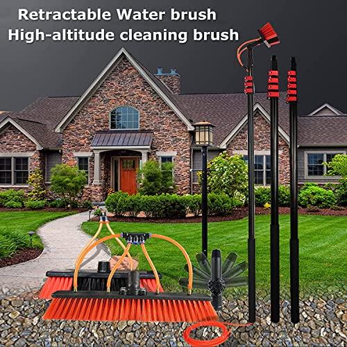 LR.store water fed pole kit window cleaning brush outdoor Water Fed Pole Kit, Window Clean Washing Set Equipment Telescopic Extension Pole Cleaning Kit For Window Cleaning, Photovoltaic Panel Cleaning, Trucks