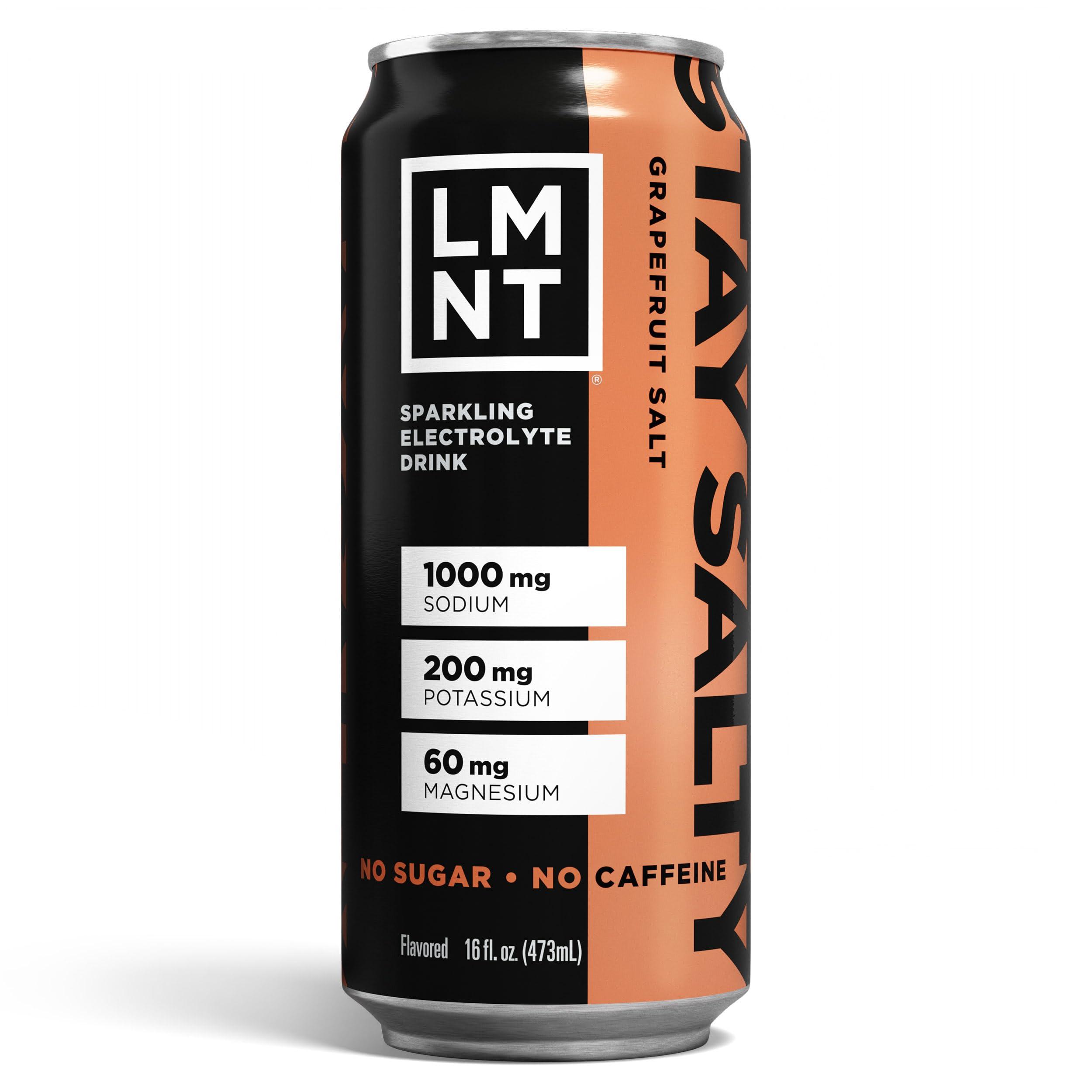 Drink LMNT LMNT Sparkling Electrolyte Water - Grapefruit Salt | 12-Count