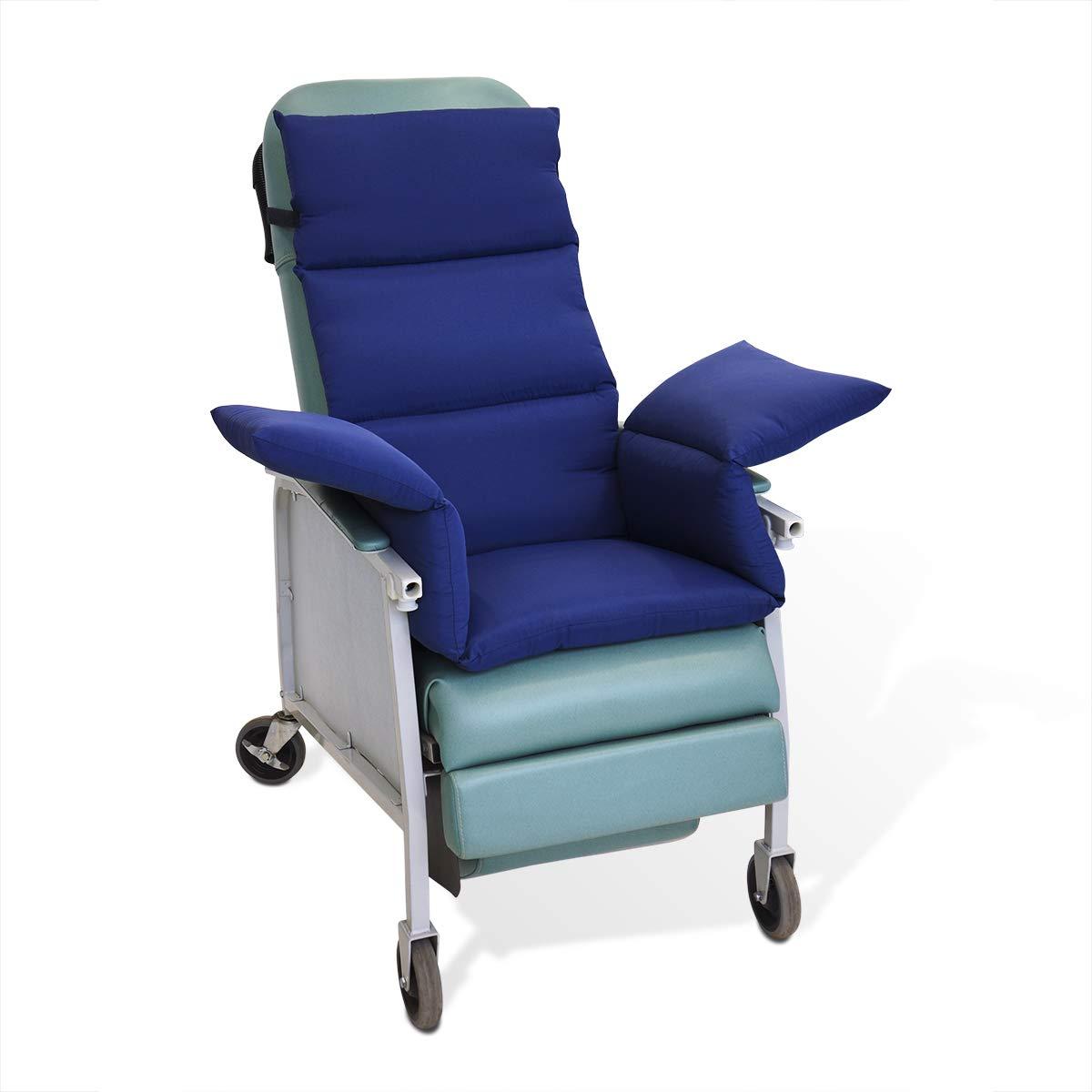 NYOrtho NYOrtho Geri-Chair Comfort Seat Cushion: Navy Taslon Water-Resistant 47\" L x 18\" W - Made in USA